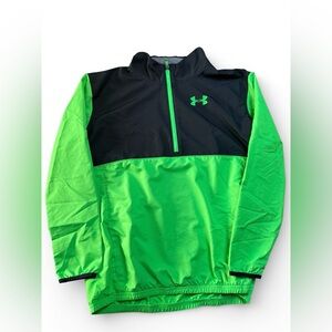 Under Armour Neon Green/Black Windbreaker sz Youth XL (14-16) NWOT